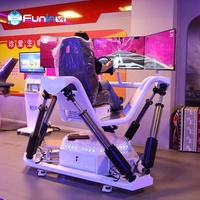 Simulateur de course F1, chaise de jeu d'arcade, machine de course VR 9D, voiture de course d'intérieur