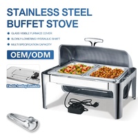 Réchaud de buffet multi-capacités, chauffe-plats, équipement de service, plats et casseroles
