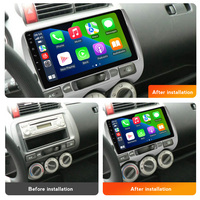 MEKEDE MS lecteur radio sans fil écran IPS double din pour Honda Jazz city 2002-2007 BT GPS système stéréo de voiture ventilateur de refroidissement