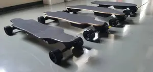 Skateboard Eletrik Jarak Jauh, Skateboard Longboard Drive Ganda 24M Kecepatan Maksimum 40Km/Jam