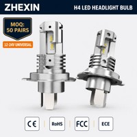 Ampoules de phares LED H4 6000K blanc froid, Plug and Play, haute luminosité pour voiture, camion, SUV