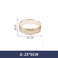Juego de 3 Soportes para Pastel de Boda - Juego de Soportes Dorados para Mesa Central - Juego de Soportes para Exhibición de Pastelería - Juego de Decoración para Fiestas y Bodas
