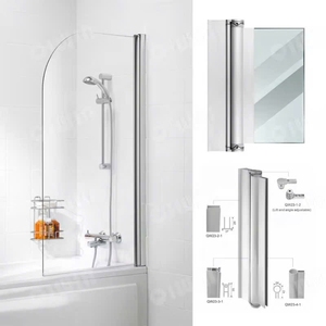 Charnière pivotante moderne en aluminium pour porte de douche, idéale pour les salles de bain d'appartements et d'hôtels, durable, résistante à la corrosion, pour porte en verre sans cadre - Product Image 3