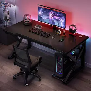 Simple Electric Competition Gaming Table Home Desktop Computer Workstation For Bedroom Rental Room Office Small Table