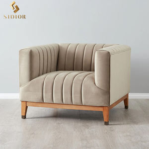 Mobilier personnalisé haut de gamme <span class=keywords><strong>Fauteuil</strong></span> en tissu velours nordique moderne occasionnel Chaise de salon canapé - Product Image 1