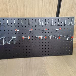 재고 가능 블랙 사용자 정의 금속 페그 보드, 가정용 저장 차고 저렴한 도매 - Product Image 5