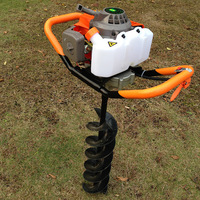 Tarière thermique portative 48CC 2 temps pour le forage de trous, la plantation d'arbres et les travaux de terrassement, outil de piquage portable pour une personne