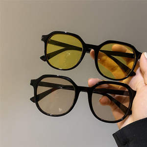 Gafas de Sol Redondas Personalizadas de Gran Tamaño, Modernas y Elegantes, Gafas de Sol de Moda Retro de Lujo para Mujer, Gafas de Sol con Montura Grande - Product Image 3