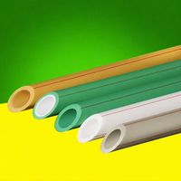 Tuyau en plastique PPR à paroi intérieure lisse, faible résistance au débit, tube à économie d'énergie pour le réseau de distribution d'eau urbaine