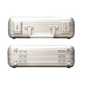 Maletín de aluminio plateado con cerradura, maletín de aluminio Estuche rígido de metal con espuma para artículos especiales con espuma personalizada - Product Image 6