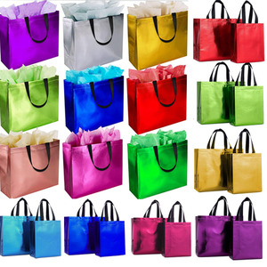 Sac de courses réutilisable imperméable en non-tissé avec bandoulière, couleurs personnalisables, design film brillant, impression numérique, Vietnam Chine - Product Image 1