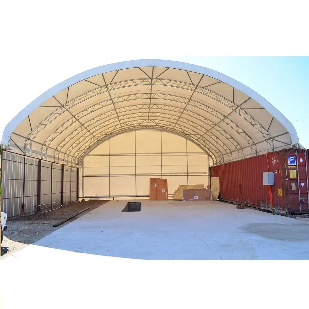 Easy Up Portable 40' Shipping Container Canopy Shelter for storage