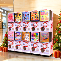 Distributeur automatique de capsules de jouets de style japonais, nouveau modèle, à monnayeur, pour cadeaux de Noël et de fêtes, thème Père Noël
