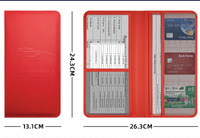 Porte-documents de véhicule en cuir PU personnalisé avec logo, pour immatriculation, assurance, permis de conduire – Promotionnel