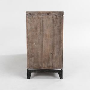 Aparador de Madera Vintage Francés con 4 Puertas, Base de Metal, Mueble Buffet de Madera - Product Image 4