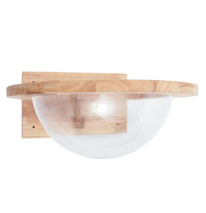 Perchoir flottant minimaliste pour chat (acrylique transparent et chêne) - Product Image 6