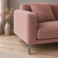 Pieds de canapé modernes en métal argenté brossé avec support angulaire incurvé et plaque de fixation pour canapé et armoire