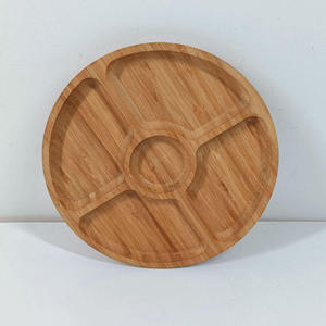 ถาดไม้ไผ่ให้บริการจานขอบจานจานอาหารจานไม้ไผ่ - Product Image 2