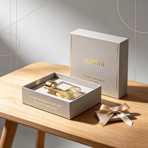 Scatola di Lusso Personalizzata per Profumi con <span class=keywords><strong>Cartone</strong></span> Riciclabile, Laminazione Lucida/Opaca, Goffratura, Stampa UV a Spot, Opzioni Personalizzabili - Product Image 3