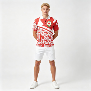 เสื้อโปโ<span class=keywords><strong>ล</strong></span>พิมพ์ลายดอก<span class=keywords><strong>ชบา</strong></span>ธงชาติแคนาดาสำหรับผู้ชาย <span class=keywords><strong>ล</strong></span>ายใบเมเปิ้<span class=keywords><strong>ล</strong></span> <span class=keywords><strong>ล</strong></span>ายทรอปิคอล แขนสั้น <span class=keywords><strong>ล</strong></span>ำลอง สำหรับเล่นกอ<span class=keywords><strong>ล</strong></span>์ฟ ชุดกีฬาแนวรักชาติ - Product Image 3
