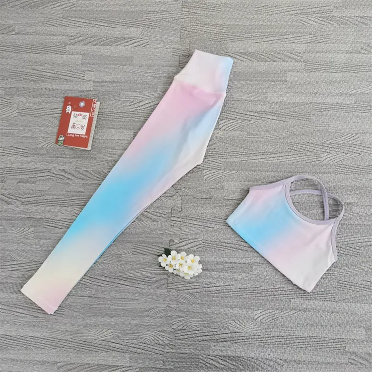 Parent-child children's yoga clothes suit mother and girl special performance sports running tight fitness gym yoga clothing set