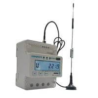 Compteur d'énergie intelligent monophasé sans fil 4G GSM LTE GPRS avec écran LCD sur rail DIN, prépayé