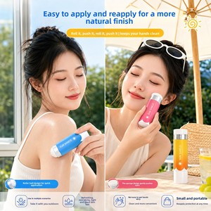ปากกาทาครีมกันแดดสำหรับเด็ก 100 มล. ขวดฟองน้ำแบบลูกกลิ้งอ่อนโยนแบบรีฟิลได้ สำหรับผิวบอบบางของเด็กเล็ก ภาชนะสำหรับดูแลเด็กวัยหัดเดิน - Product Image 6