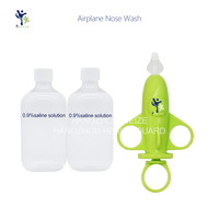 Dispositif de lavage nasal pour enfants en forme d'avion de dessin animé, nettoyeur nasal portable multicolore pour enfants pour la maison et les voyages