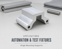 Support de fixation de charnière en aluminium 6061 usiné par CNC 3 axes pour POM/ABS, avec connexion rotative personnalisée