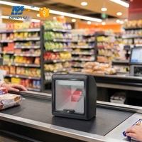 Escáner de Código de Barras de Inducción Automática USB de Escritorio Manos Libres DYscan con Lectura de Códigos QR, Garantía de 1 Año, Velocidad de 100 cm/s para Uso en Tiendas