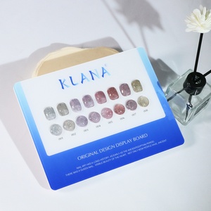Private Label French Healthy Odorless Vegan Water-Based Sequin Twin Gel <b>Nail</b> Polish Set Non-Toxic UV LED Cured 8-Color - Product Image 4