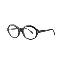 Elegante Montura Óptica Ovalada de Acetato con Aro Completo |   Gafas de lectura de diseño inspiradas en lo vintage, sólidas, transparentes y duraderas