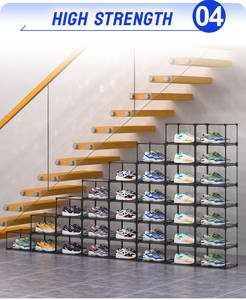 Stapelbare klare Schuhkarton Aufbewahrung Acryl Schuhkarton Magnet verschluss <span class=keywords><strong>box</strong></span> - Product Image 6