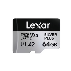 Tarjeta de Memoria <span class=keywords><strong>Lexar</strong></span> Professional SILVER PLUS para MicroSDXC UHS-I de 64 GB, 128 GB, A2, V30, U3, 4K, 256 GB, hasta 205 MB/s, Tarjeta Flash TF - Product Image 1