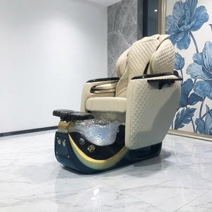 Fauteuil de <span class=keywords><strong>pédicure</strong></span> de luxe Canboth Gold Spa Salon avec jet magnétique, lampe LED 7 couleurs, bain <span class=keywords><strong>à</strong></span> remous, modèle CB-F228 - Product Image 2