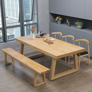 Kamer Meubelen Moden <span class=keywords><strong>Set</strong></span> 4 Stoel Bank Eettafel, Eetkamer Tafel <span class=keywords><strong>Set</strong></span> 4 Stoel Met 4 Stoel Houten Bank - Product Image 1