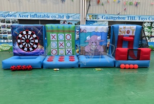 Alquiler deportivo Baloncesto inflable Conectar 4 Tiro Cancha <span class=keywords><strong>DE</strong></span> TENIS Anillo interactivo inflable Lanzamiento Juegos <span class=keywords><strong>de</strong></span> Carnaval - Product Image 5