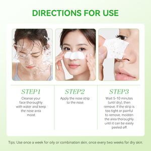 LANBENA Bandelettes Nettoyantes Points Noirs Minimisant les Pores, Patchs Purifiants Profonds pour le Nez à l'Aloe Vera pour Usage Quotidien, Prêts à l'Expédition - Product Image 6
