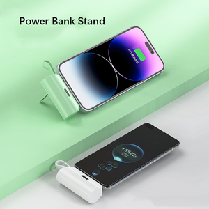 Trực tuyến Sản phẩm bán xách tay 4000 mAh Công suất Powerbank được xây dựng trong cáp khẩn cấp ngân hàng điện nhỏ - Product Image 5