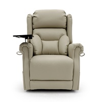 Geeksofa Chaise inclinable moderne Quad Motor Power Electric Medical Lift Riser Power Headrest Support lombaire Cadre en bois pour personnes âgées