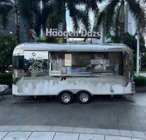 Chariot alimentaire compact et pliable avec comptoir et cuisinière au GPL pour marchés nocturnes et démarrage d'activités de restauration de rue - Product Image 6