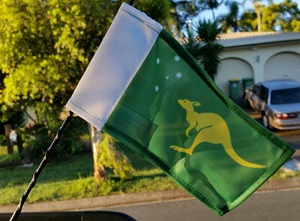 Drapeaux de publicité suspendus en Polyester imprimés sur mesure pour antenne de voiture - Product Image 3
