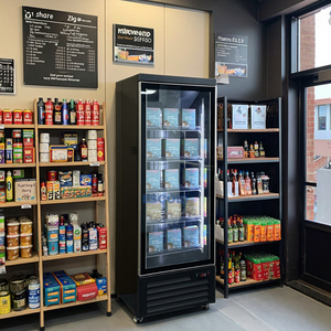 Congelador <span class=keywords><strong>vertical</strong></span> con puerta de vidrio Pantalla <span class=keywords><strong>vertical</strong></span> de supermercado de alta calidad <span class=keywords><strong>Vitrina</strong></span> de congelación de nevera con sistema de refrigeración por ventilador - Product Image 3