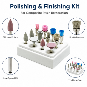 Ensemble de 12 brosses de polissage pour laboratoire dentaire, kit de brosses abrasives pour le polissage des prothèses dentaires, utilisation en laboratoire dentaire - Product Image 4