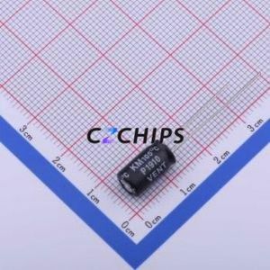 Condensador Electrolítico de Aluminio de Montaje Pasante KM2R2M400E110A, Componente de Montaje Pasante THT, D6.3xL11mm 2.2uF 20% 400V 2.5mm - Product Image 2