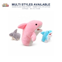 Marionnette de main requin en peluche, douce et lavable, interactive, à bouche ouverte, amusante pour raconter des histoires, idéale comme cadeau pour tous les âges