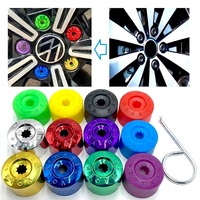 Capuchons décoratifs universels pour écrous de roue de voiture 17/19/21mm, en plastique coloré, protections pour écrous, accessoires auto