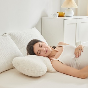 Nantong Bantal Ibu Hamil Wanita, Bantal Ibu Hamil Katun Bentuk Gelombang Awan Mewah Lembut - Product Image 2