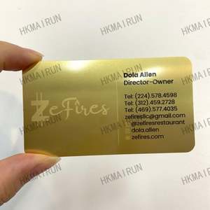 Tarjeta de Presentación con Código QR de Metal Dorado a Precio Económico - Product Image 3