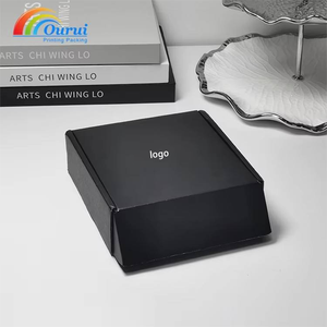 <b>Black</b> Paper Gift <b>Box</b> Rigid Packaging <b>Box</b> Custom Logo Mailer Carton for Books and Retail Cosmetic Gift Packaging Paper <b>Box</b> - Product Image 2